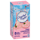 Crystal Light caja frontal mostrando 72 sobres y conveniencia familiar