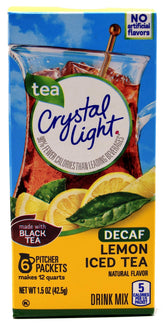 Crystal Light canister frontal mostrando el envase y beneficios de rendimiento