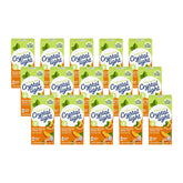 Crystal Light frente del empaque mostrando sabor durazno mango y beneficio de portabilidad