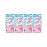 Crystal Light frente del empaque mostrando cajas apiladas y conveniencia
