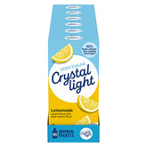 Crystal Light frente del empaque mostrando 12 cajas y ahorro