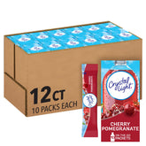 Crystal Light frente del empaque mostrando cantidad y conveniencia