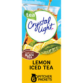 Crystal Light frente del envase mostrando variedad y ahorro