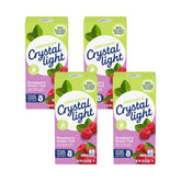 Crystal Light frente del paquete mostrando 20 sobres y ventaja ligera