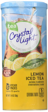 Crystal Light bote frontal mostrando la etiqueta y facilidad de uso