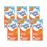 Crystal Light caja frontal mostrando diseño y cantidad — conveniencia para el hogar