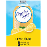 Crystal Light frente del empaque mostrando 4 cajas y beneficio conveniencia