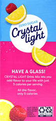 Crystal Light polvo detalle mostrando textura fácil de disolver