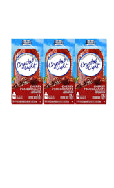 Crystal Light caja frontal mostrando sobres y beneficio conveniencia