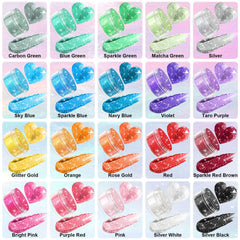 CxiRong primer plano polvo luster textura fina y brillante