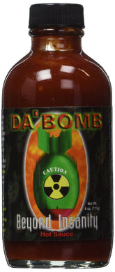 Da'Bomb botella frontal mostrando etiqueta y potencia para identificar producto