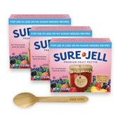 Daily Gemz Sure Jell frente del paquete mostrando cajas, útil para almacenar