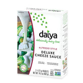 Daiya frente del empaque mostrando caja y marca, fácil identificación y confianza