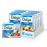 Daiya frente del empaque mostrando formato 14.2 oz y ventaja lista para calentar