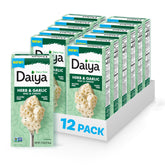 Daiya frente del empaque mostrando el mac and cheese vegano como opción práctica