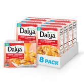 Daiya pouch frontal Zesty Cheddar mostrando empaque y lista para usar