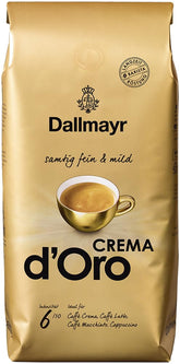 Dallmayr bolsa frontal mostrando etiquetado y válvula para frescura