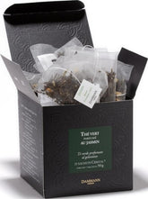 Dammann Freres sobre cristal frente con vista de la caja, aromatiza inmediatamente