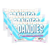 DANDIES frente del empaque mostrando 3 pack y beneficio vegano