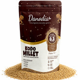 Danodia Foods empaque frontal del kodo millet mostrando presentación 2 lb y claridad
