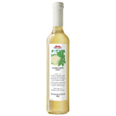 D’arbo botella frontal de flor de saúco mostrando etiqueta y volumen