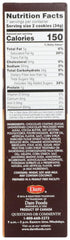 Dare Whippet primer plano de la textura del chocolate y base crujiente