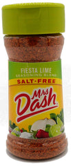 Mrs. Dash Fiesta Lime primer plano de textura de especias, realza sabor cítrico