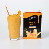 DaVinci Gourmet envase frontal mostrando mezcla de durazno, facilita servicio rápido