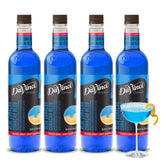 DaVinci Gourmet botella frontal azul curaçao mostrando color vibrante y uso profesional