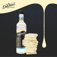 DaVinci Gourmet detalle del jarabe vertiéndose para ver textura cremosa