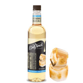 DaVinci Gourmet frasco frontal mostrando etiqueta y sabor tostado, ideal para cafés