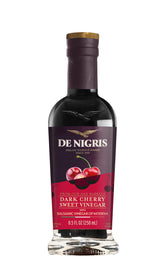 De Nigris botella frontal de vinagre de cereza, atractivo y práctico