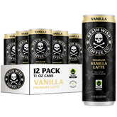 Death Wish Coffee lata frontal mostrando diseño y conveniencia