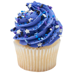 DecoPac chispas sobre frosting realzan color y aspecto profesional