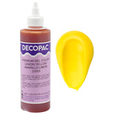 DecoPac botella frente color limón amarillo, facilita dosificación precisa