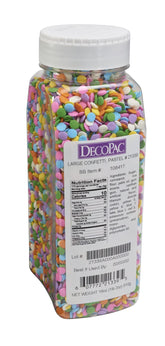 DecoPac quins envase frontal mostrando colores pastel y control de porciones