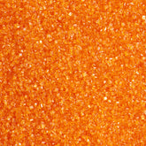 DecoPac envase frontal de sanding sugar naranja mostrando tamaño práctico