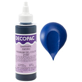 DecoPac frasco frontal azul muestra color fiable