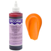 DecoPac tubo frontal mostrando color naranja intenso y control de dosificación