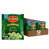 Del Monte frontal de la lata mostrando la etiqueta y beneficio práctico