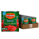 Del Monte lata frontal mostrando remolachas en rodajas y conveniencia