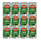 Del Monte guisantes en lata frontal mostrando el envase y la marca, conveniencia inmediata