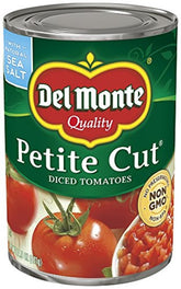 Del Monte lata frontal mostrando etiqueta y tamaño práctico