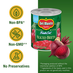 Del Monte remolachas en ensalada aportando color y sabor balanceado