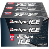 Dentyne frontal del paquete Arctic Chill mostrando el diseño y frescura