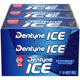 Dentyne Ice frente del paquete mostrando la marca y frescor