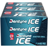 Dentyne Ice paquete frontal mostrando diseño y cantidad