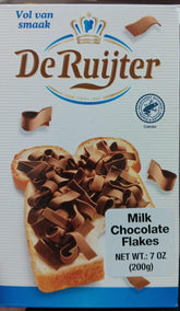De Ruijter caja frontal con copos de chocolate con leche, apta para desayunos