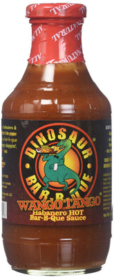 Dinosaur botella frontal mostrando etiqueta y utilidad para cocinar
