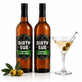 Dirty Sue frente de la botella mostrando marca y tamaño para elección confiable